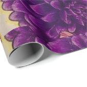 Cadeau Papier papillon et papier d'enveloppement de fleur (Coin rond)