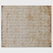 Cadeau Papier parcheminé bronzage des textes de brun (Plat)