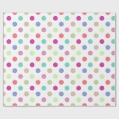 Cadeau Papier Pastel Big Dot Polka Dot (Plat)