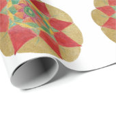 Cadeau Papier peint à la main Mandala Star (Coin rond)