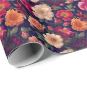 Cadeau Papier peint à motifs floraux (Coin rond)