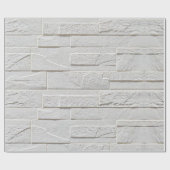 Cadeau Papier peint adhésif brique blanche (Plat)