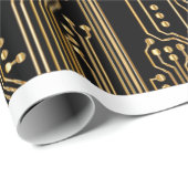 Cadeau Papier peint arrière - plan de carte de circuit (Coin rond)