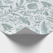 Cadeau Papier peint bleu Floral (Coin)