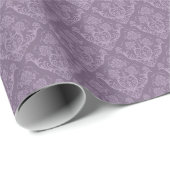 Cadeau Papier peint fleuri violet (Coin rond)