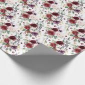 Cadeau Papier peint Fleurs de Bourgogne vin (Coin)