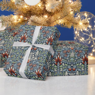 Cadeau Papier peint floral Morris Navy Blue Snakeshead