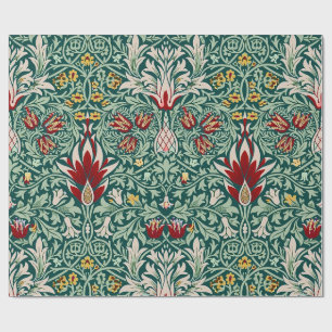 Cadeau Papier peint floral vert forêt de William Morris