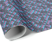 Cadeau Papier peint fractal Techno (Coin rond)