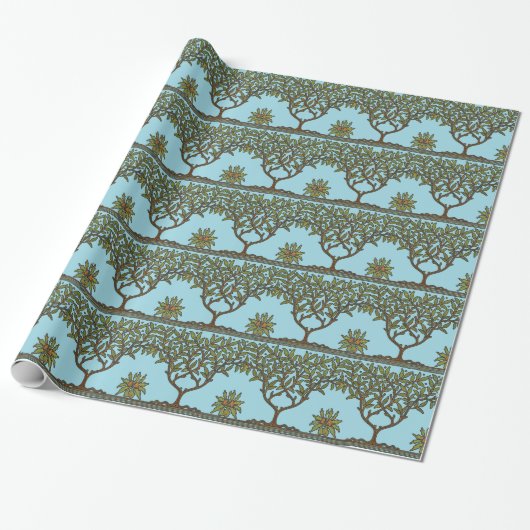Cadeau Papier peint frise d'arbre de William Morris (Déroulé)