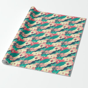 Cadeau Papier peint géométrique Retro tendance Memphis