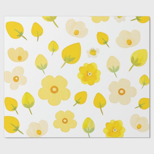 Cadeau Papier peint Golden Bloom Luxe (Plat)