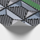 Cadeau Papier peint noir, vert et noir (Coin)