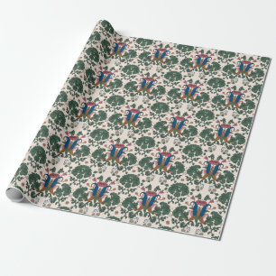 Cadeau Papier peint renaissance floral vintage.