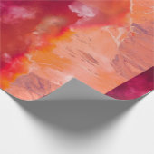 Cadeau Papier peint rouge-orange Waves (Coin)