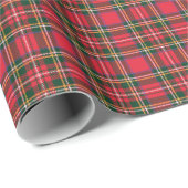 Cadeau Papier peint Tartan traditionnel (Coin rond)