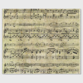Cadeau Papier peint victorien de feuille de musique (Plat)