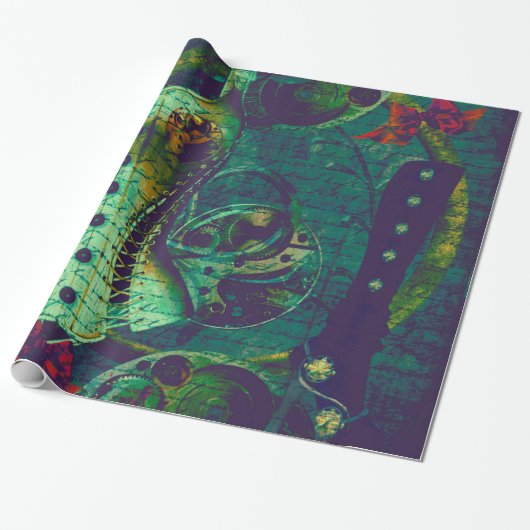 Cadeau Papier peint vintage de Steampunk (Déroulé)