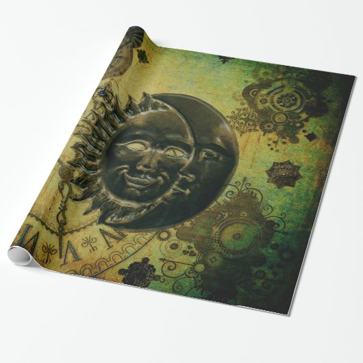 Cadeau Papier peint vintage de Steampunk (Déroulé)