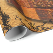 Cadeau Papier peint vintage de train de Steampunk (Coin rond)