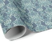 Cadeau Papier peint Vintage Floral baroque (Coin rond)