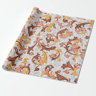 Cadeau Papier peint vintage - Motif floral du 18ème siè