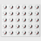 Cadeau Papier père Noël Cat Wrapper (Plat)