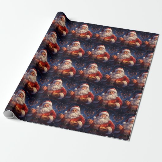Cadeau Papier père Noël Wrapper (Déroulé)