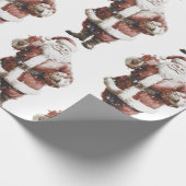 Cadeau Papier père Noël Wrapper (Coin)