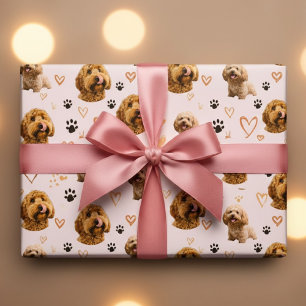 Cadeau Papier Photo Chien Personnalisé Rose – Saint-Valen