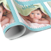 Cadeau Papier photo pour bébé personnalisé (Coin rond)