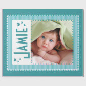 Cadeau Papier photo pour bébé personnalisé (Plat)