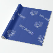 Cadeau Papier plat Hanoukka Wrapper (Déroulé)