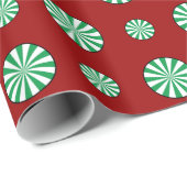 Cadeau Papier Pois à la menthe (Coin rond)