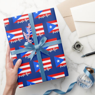 Cadeau Papier Porto Rico, Drapeau Portoricain