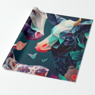 Cadeau Papier Poster de animal élégant