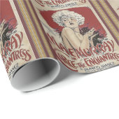 Cadeau Papier poster vintage (Coin rond)