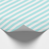 Cadeau Papier rayé bleu et blanc (Coin)