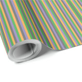 Cadeau Papier rayé fantaisie secondaire (Coin rond)