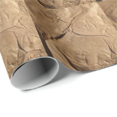 Cadeau Papier Recyclé : Texture écologique. (Coin rond)