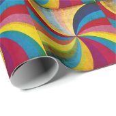 Cadeau Papier rétro Grunge, arrière - plan tourbillon col (Coin rond)