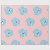 Cadeau Papier Retro Martini (Plat)