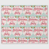 Cadeau Papier Retro Vintage de Noël (Plat)
