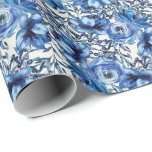 Cadeau Papier Rose bleu