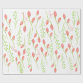 CADEAU PAPIER ROSE DE WRAPPING EN COULEUR D'EAU (Plat)