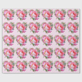 Cadeau Papier Rose maman (Plat)
