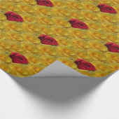 Cadeau Papier Rose or Papier Rose romantique (Coin)