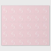 Cadeau Papier rose pour bébé (Plat)