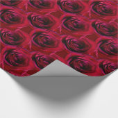 Cadeau Papier Rose romantique à papier rouge à enveloppem (Coin)