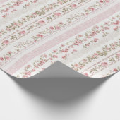 Cadeau Papier Rose vintage (Coin)